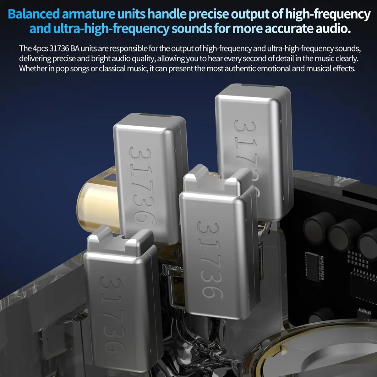 CCA Rhapsody 2DD+4BA Hybrid Ergonomic Design for Comfort with Microphone