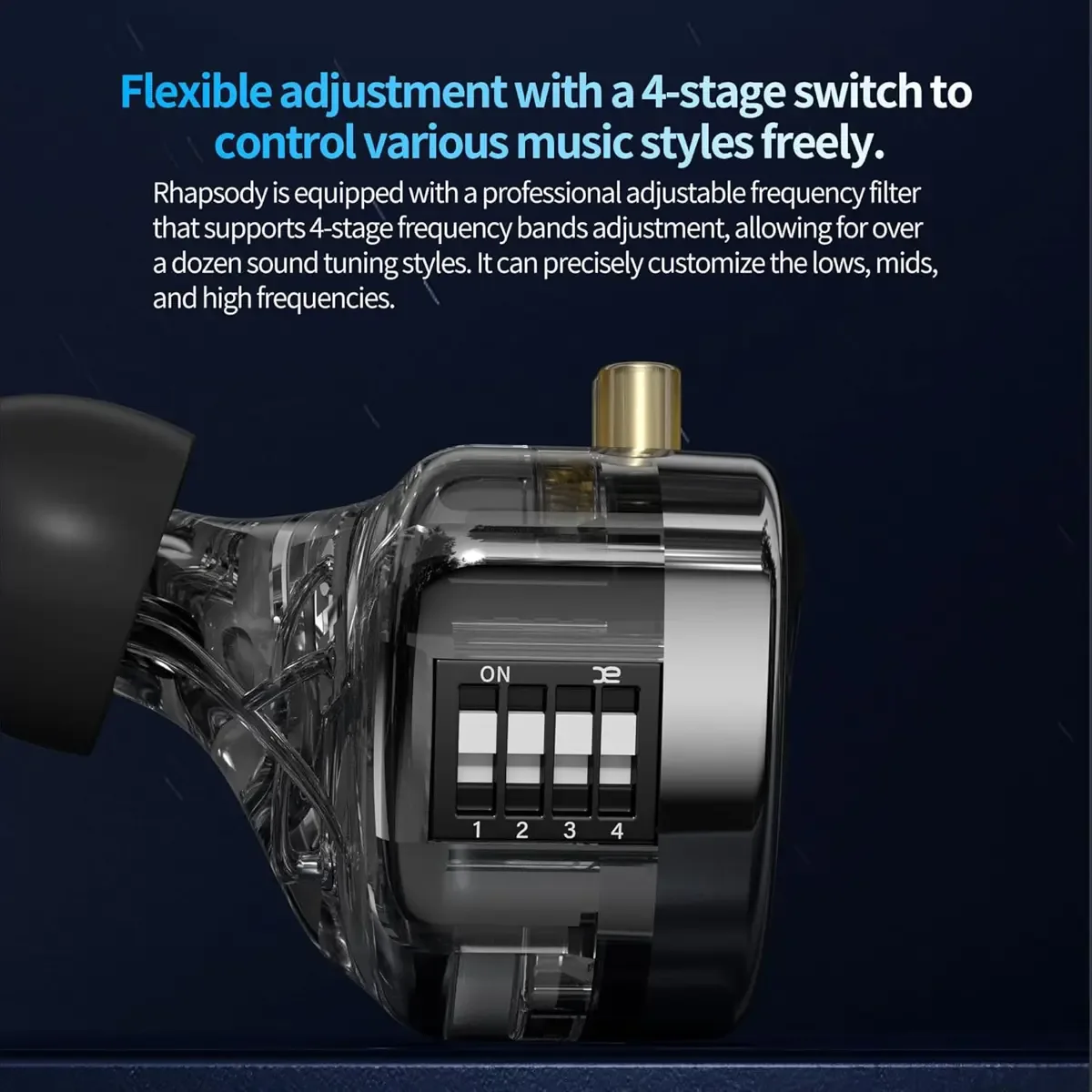 CCA Rhapsody 2DD+4BA Hybrid Ergonomic Design for Comfort with Microphone
