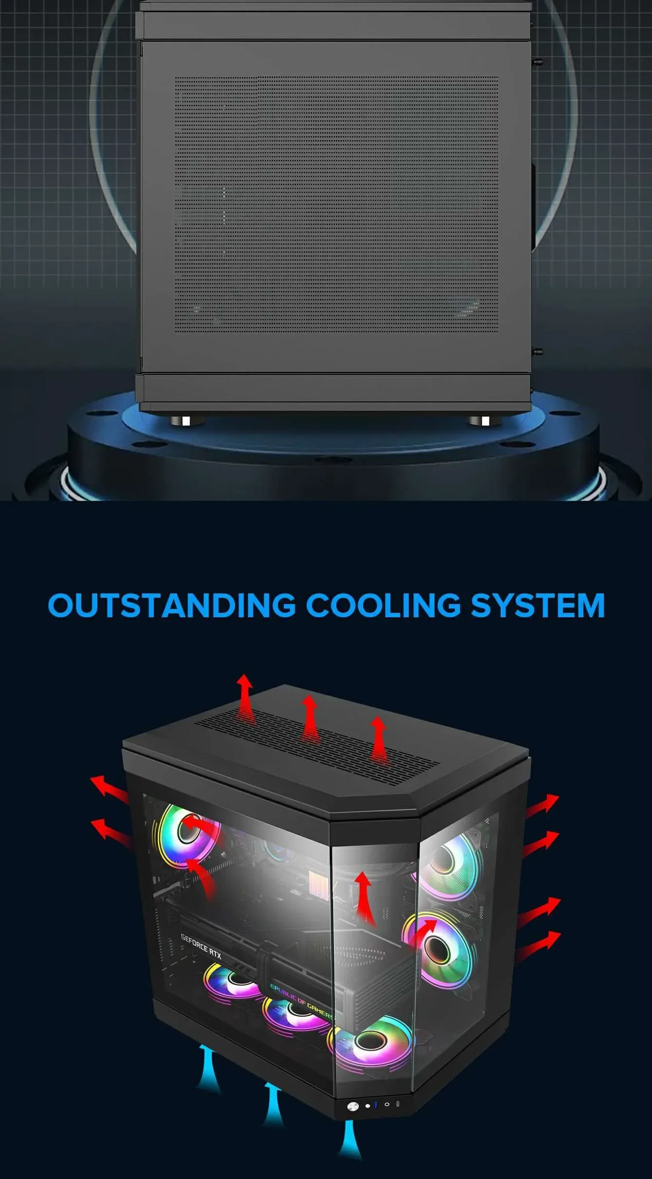 GameMax HYPE Premium Mid-Tower ATX PC Case Black
