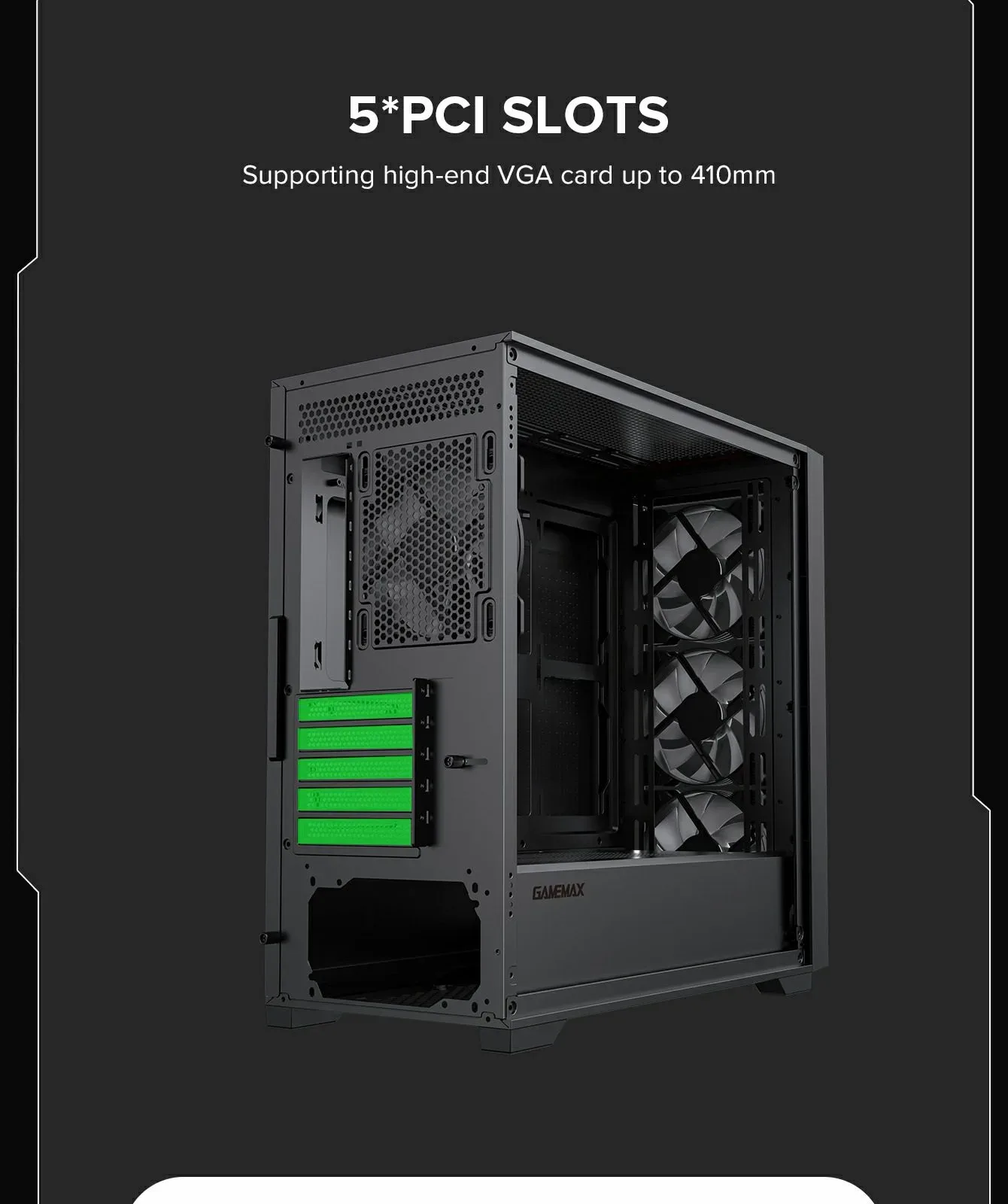 GameMax Defender Mesh Micro-ATX Gaming Case