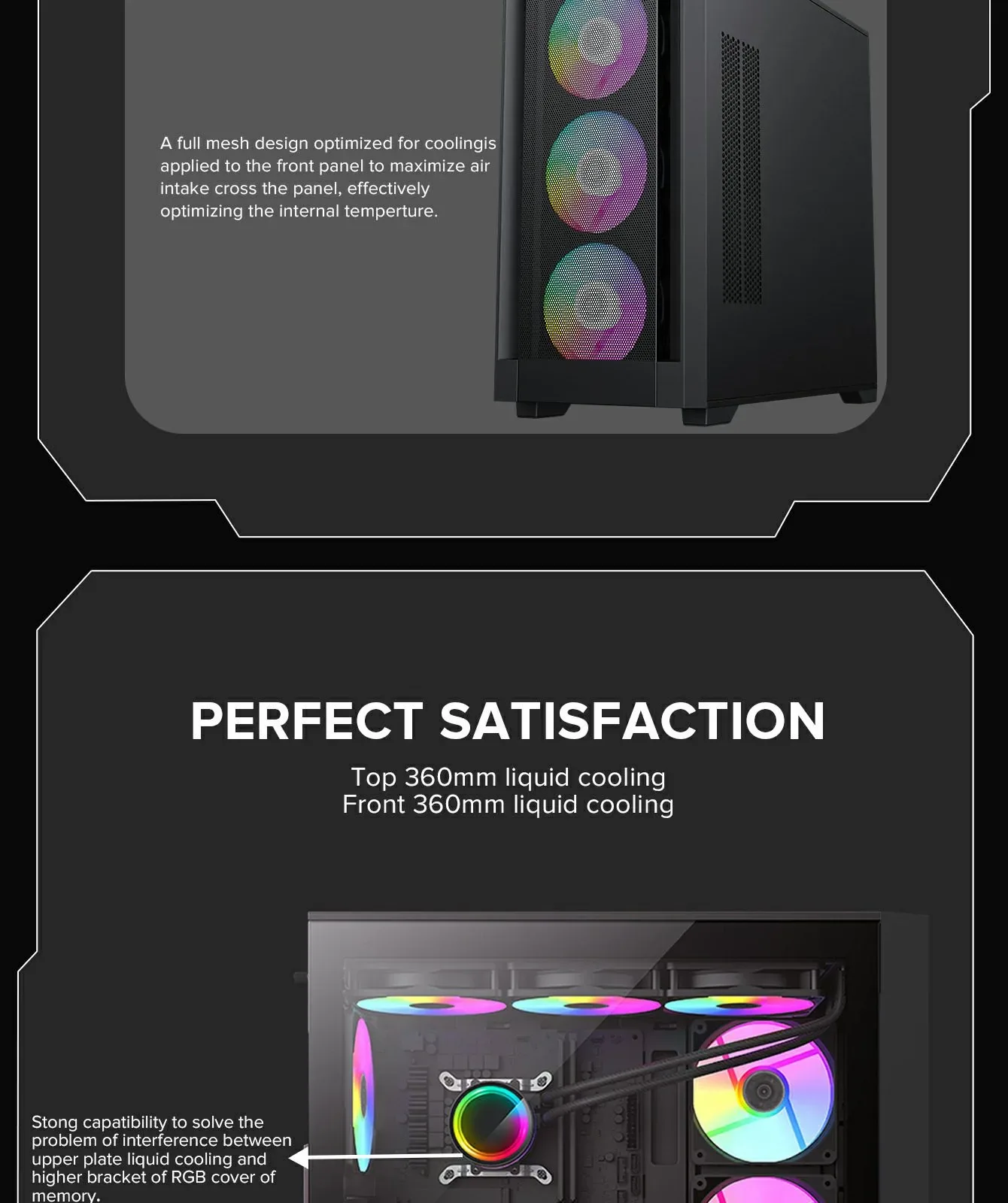 GameMax Defender Mesh Micro-ATX Gaming Case