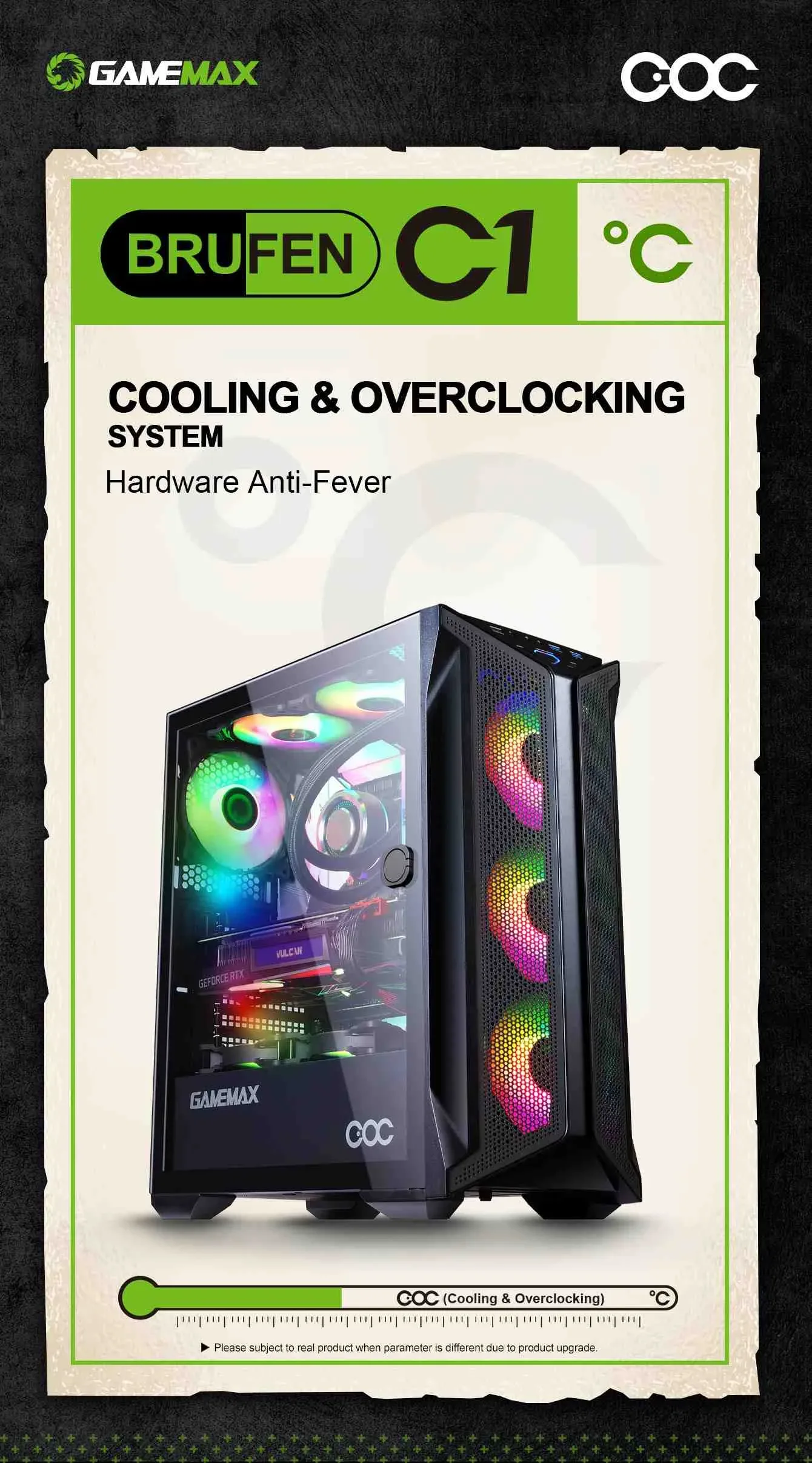 GameMax Brufen C1 COC E-ATX Gaming Case