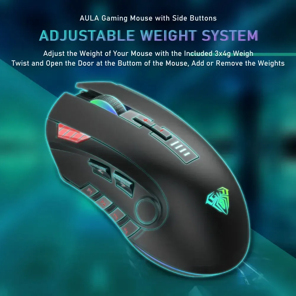 Aula H512 Programming USB Wired Gaming Mouse