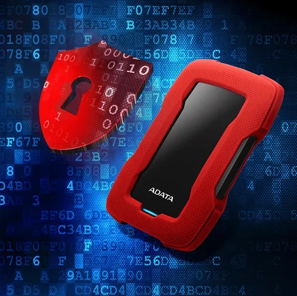 ADATA HD330 1TB AHD330-1TU31-CBK USB 3.1 Shock-Resistant Extra Slim External Hard Drive - Black