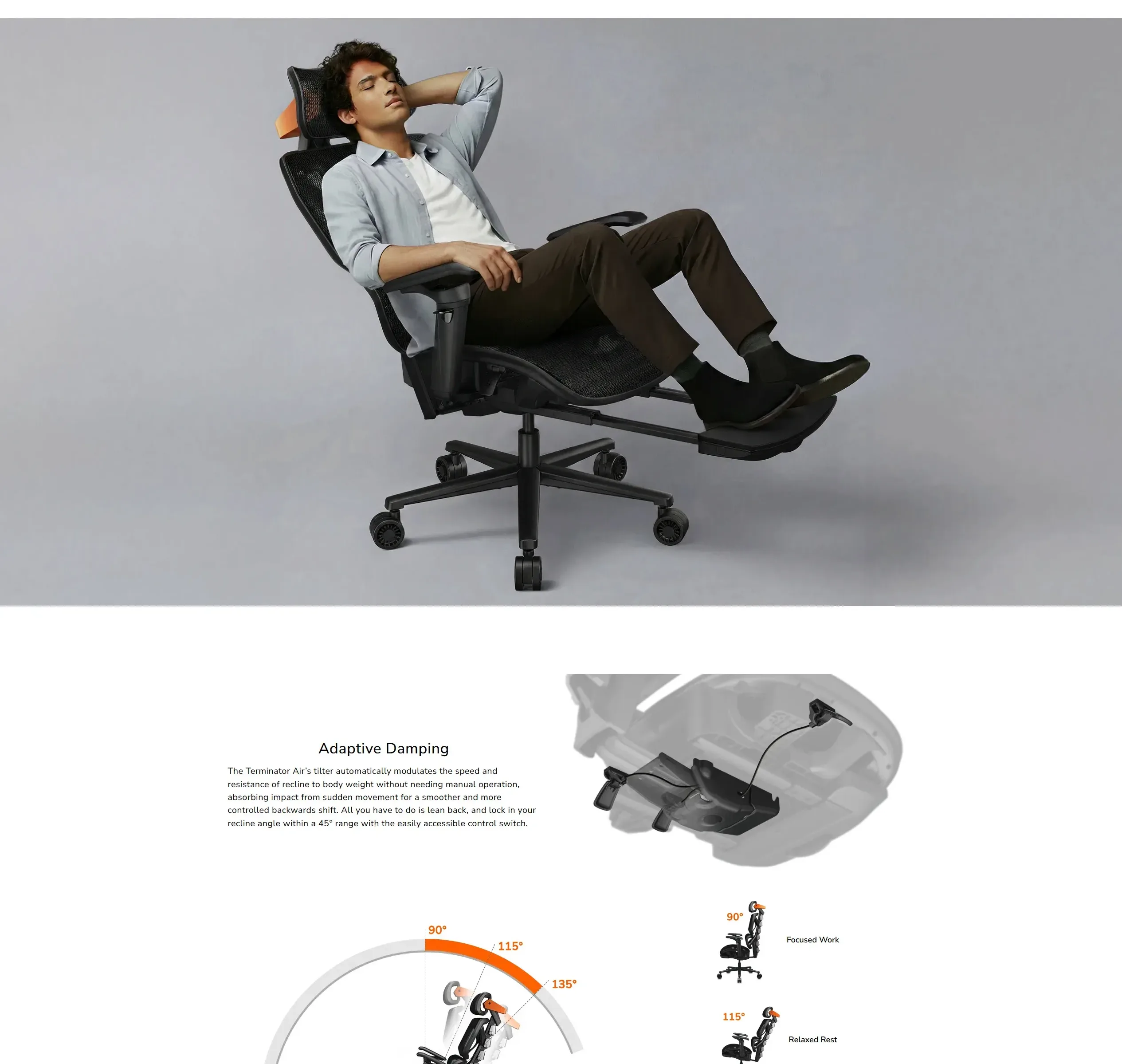 Cougar Terminator Air is a high-end Ergonomic Mesh Gaming Chair - spec 4 - MegaComputer.pk