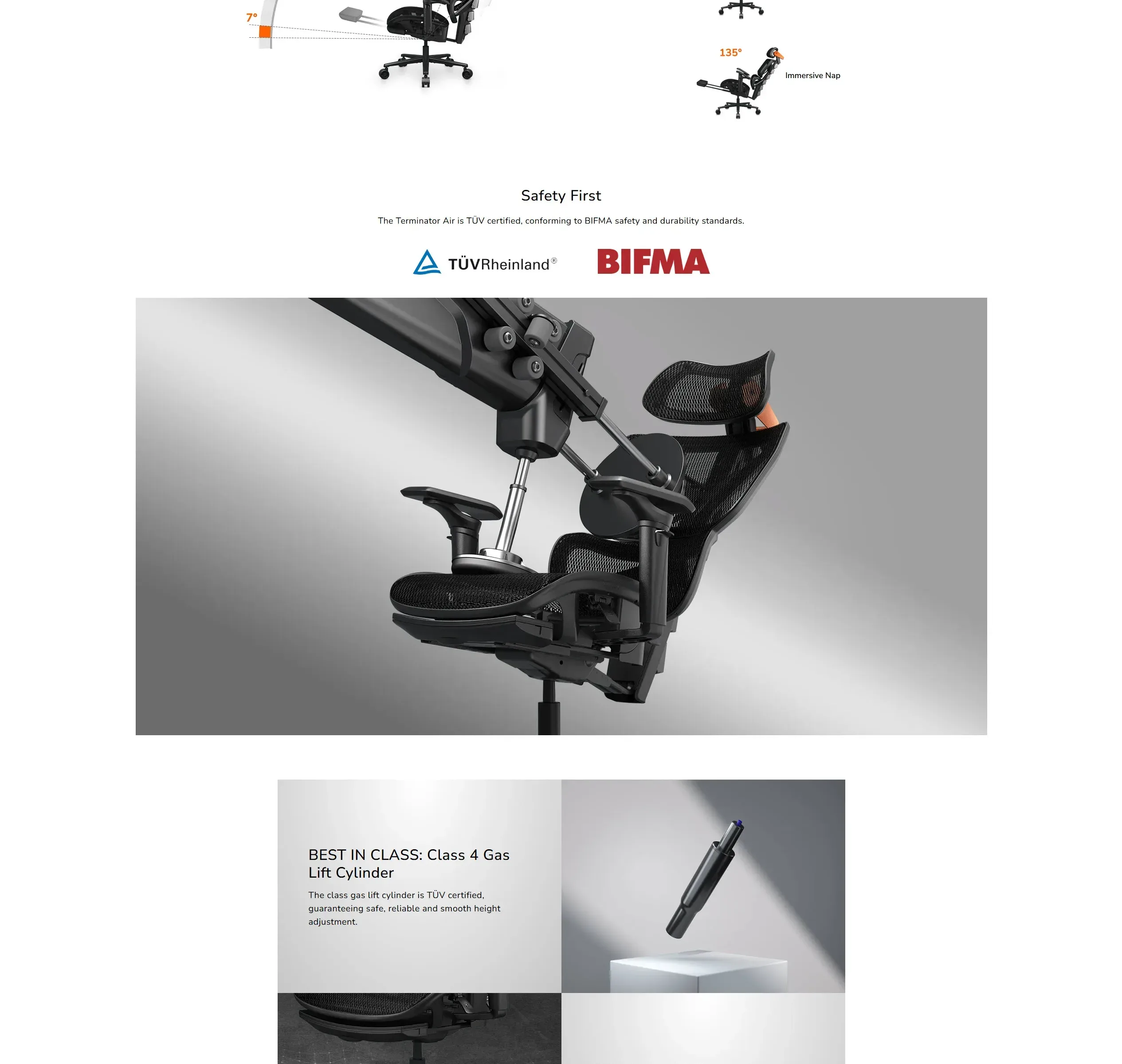 Cougar Terminator Air is a high-end Ergonomic Mesh Gaming Chair - spec 5 - MegaComputer.pk