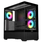 SAMA Neview SV02 ATX Mid Tower Gaming Chassis - Black - Image 3