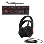 HP Omen Encoder Mechanical Gaming Wired Keyboard, HP Omen Mindframe Prime Advance Gaming Headset Black Combo Deal (Open Box)