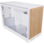 LIAN LI DAN case A3 MATX Black/Wooden & Glass Panel White - Image 2