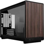 Lian Li DAN Case A3 MATX Black/Wooden & Glass Panel Black