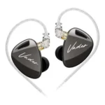 KZ Vader Triple Driver in-Ear Monitor Music Earphone HiFi IEM with 4 Tuning Levels, 0.75mm Pins Wired Sport Earbud Headphones (High-Resolution Version with Microphone)