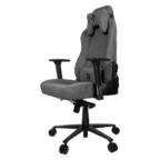 Arozzi Vernazza Soft Fabric Gaming Chair Ash Gray - Image 2