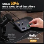 Maono PS22 Lite USB Audio Interface for PC Interface with XLR Input 24-bit/192kHz Routing Software Loopback Asio Driver for Recording Music Home-Studio Guitar Podcast Streaming DAW Black - Image 2
