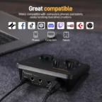 Maono PS22 Lite USB Audio Interface for PC Interface with XLR Input 24-bit/192kHz Routing Software Loopback Asio Driver for Recording Music Home-Studio Guitar Podcast Streaming DAW Black - Image 8