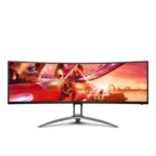 AOC AG493UCX2 super ultra-wide 49" display is an amazing 5120 pixels wide 2K monitors 120Hz 1ms