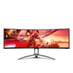 AOC AG493UCX2 super ultra-wide 49" display is an amazing 5120 pixels wide 2K monitors 120Hz 1ms