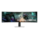 Samsung Odyssey OLED G9 49" LS49DG910SUXE (G91SD) Dual QHD QD-OLED G-Sync Compatible Curved Gaming Monitor, 144Hz, 0.03ms, AMD FreeSync Premium Pro, Ergonomic Stand