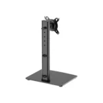 MXG MS-01 Ergonomic Height Adjustable Monitor Stand with Tempered Glass Base & Cable Management (Supports 17-inch to 34-inch Monitors)