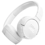 JBL Tune 670NC Wireless On-Ear Headphones with Adaptive Noise Cancelling and Foldable Design – White JBLT670NCWHT